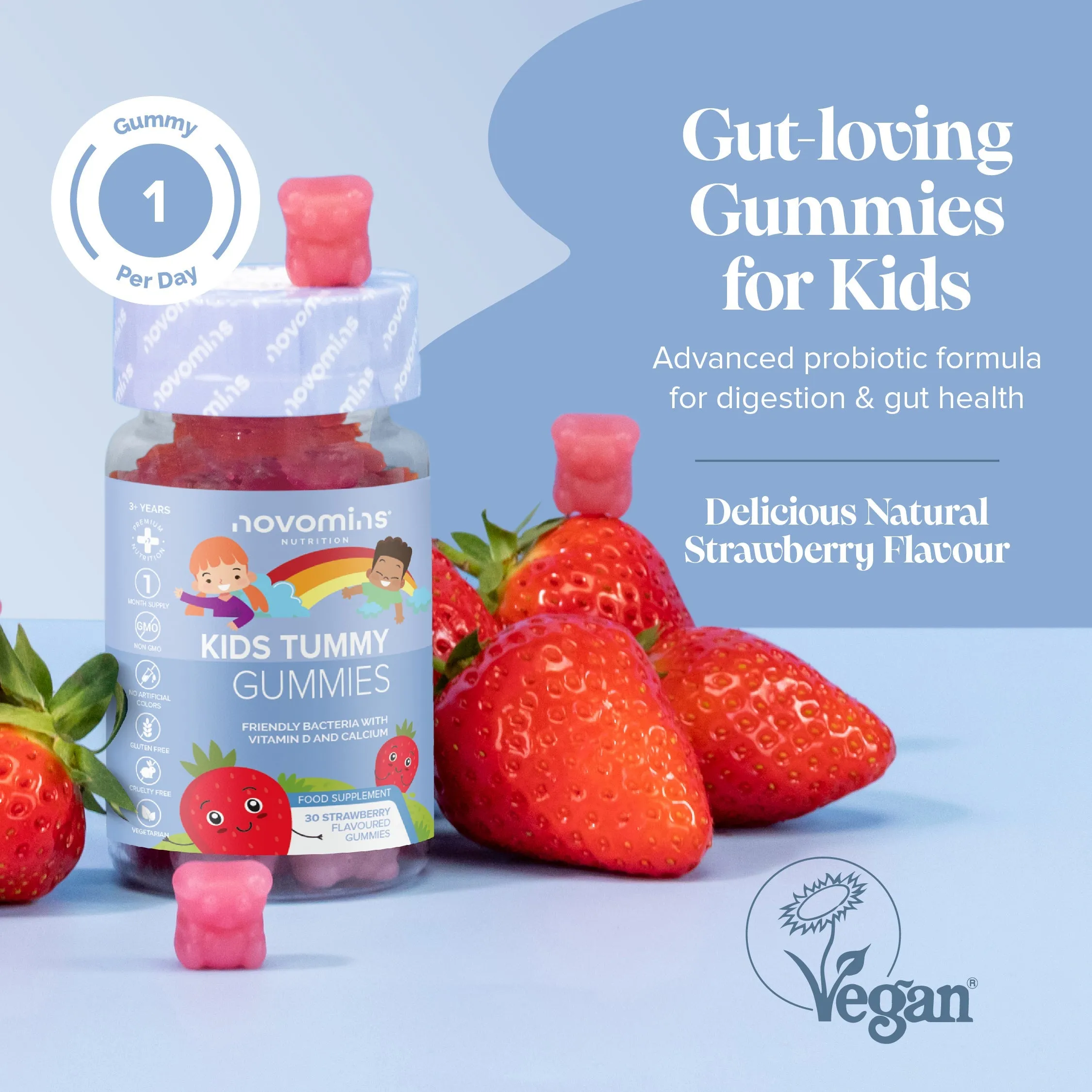 Novomins Kids Probiotic Gummies - 30 Pack - Image 2