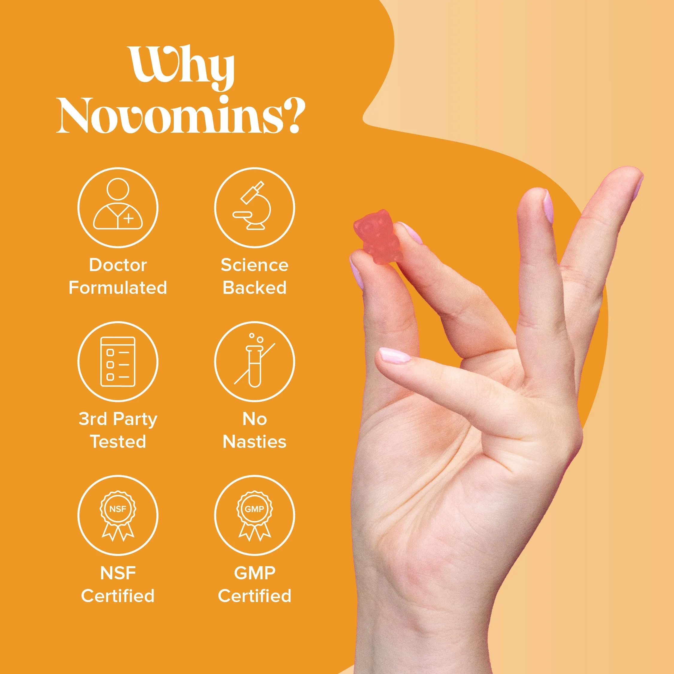 Novomins Kids Vitamin D Gummies - 90 Pack - Image 5