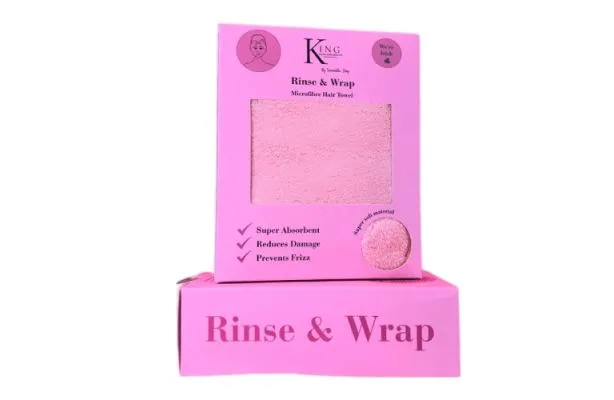King Hair & Beauty Rinse & Wrap Hair Turban
