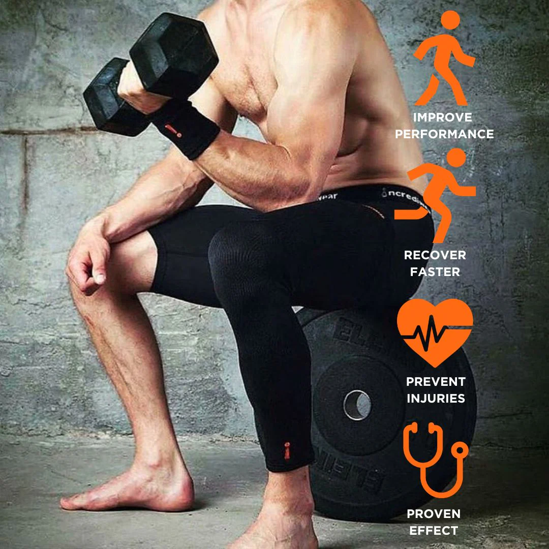 Incrediwear Leg Sleeve - Charcoal - Image 3