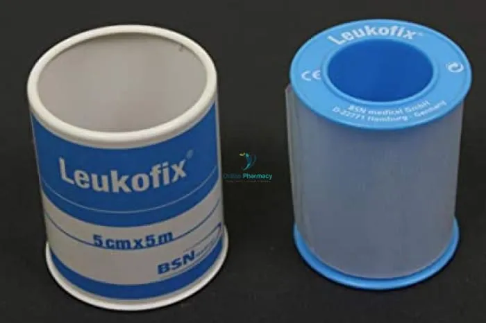 Leukofix Clear Easy Tear Adhesive Tape - 5cm x 5m - Image 2