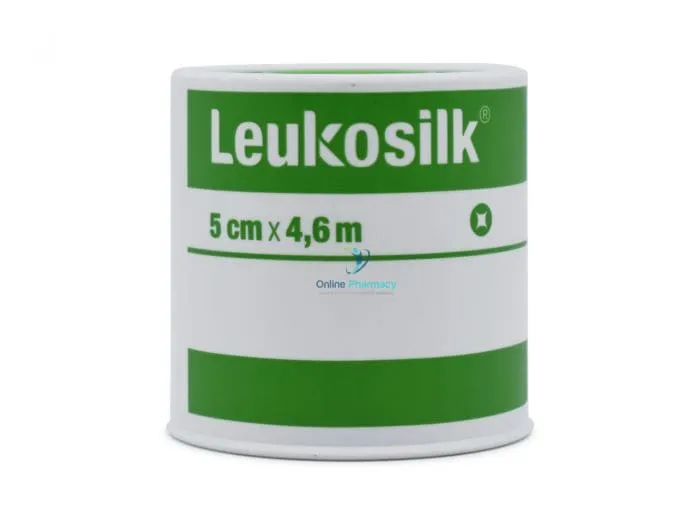 Leukosilk White Easy Tear Adhesive Tape - 5cm x 4.6m