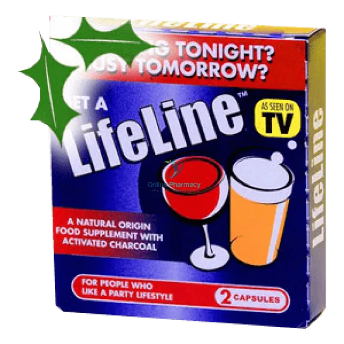 Lifeline Capsules Activated Charcoal - 2/6/20 Pack