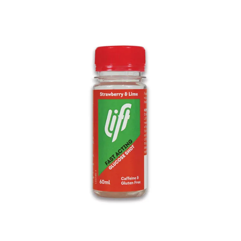 Lift Fast Acting Glucose Shot Strawberry & Lime - 12 x 60ml