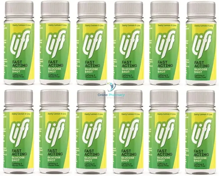 Lift Fast Acting Glucose Shot Zesty Lemon - 12 x 60ml