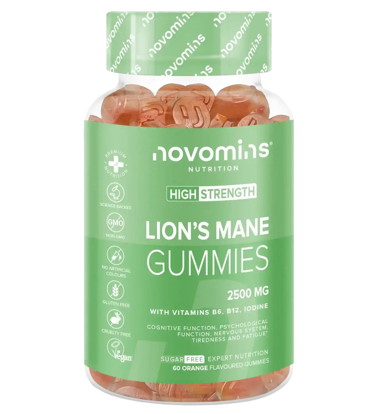 Novomins Lion's Mane Gummies - 60 Pack