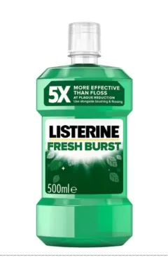 Listerine Fresh Burst Mouthwash - 500ml