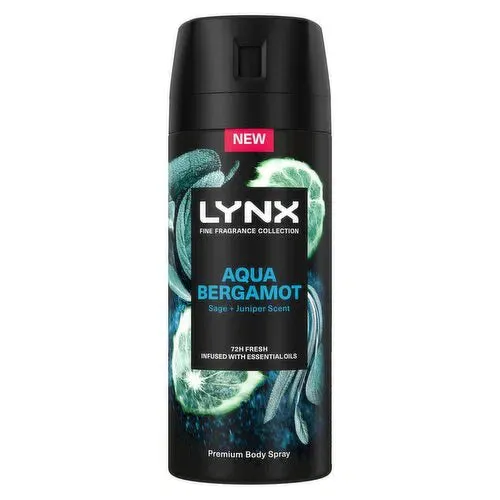 Lynx Premium Body Spray 150ml - Aqua Bergamot
