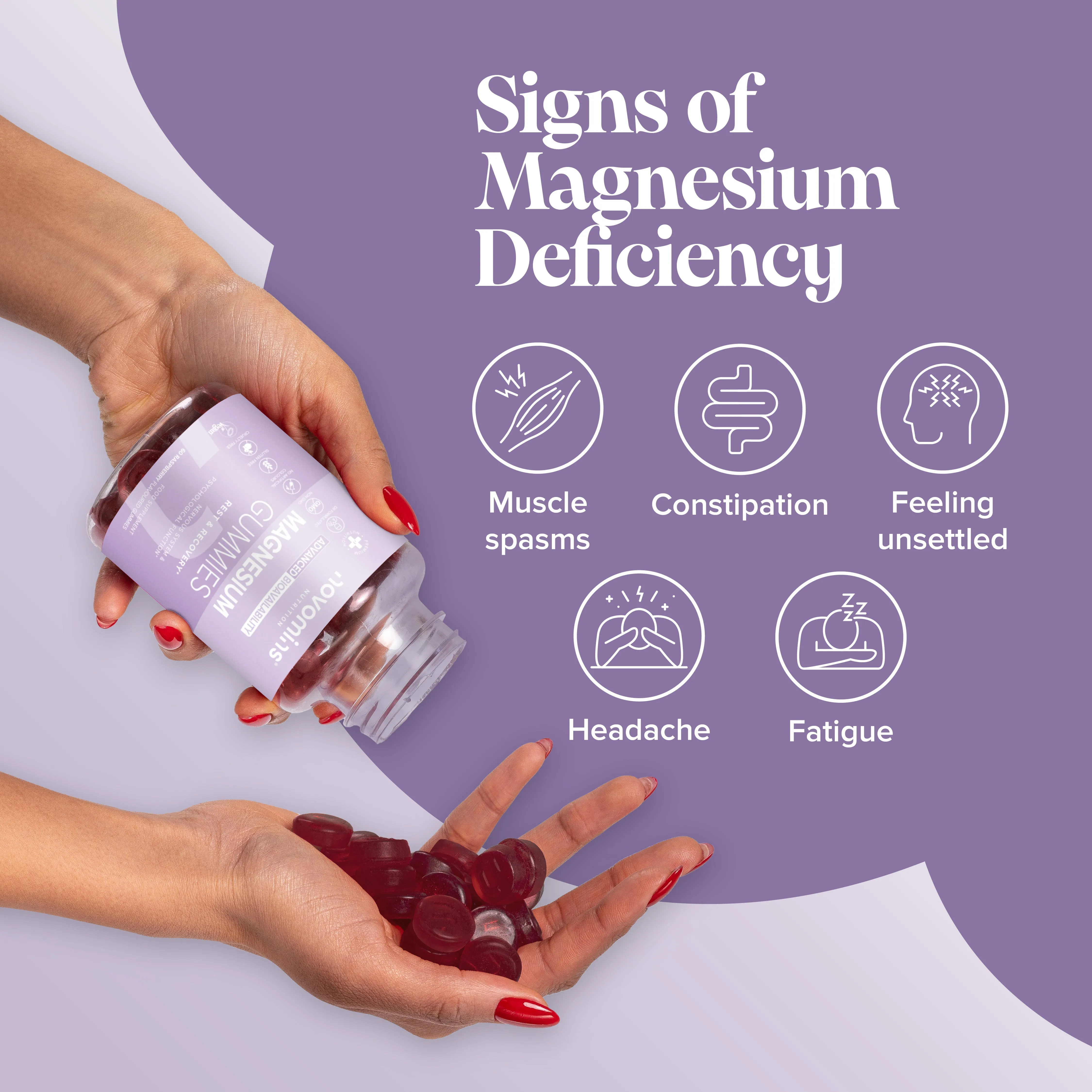 Novomins Magnesium Gummies - 60 Pack - Image 3