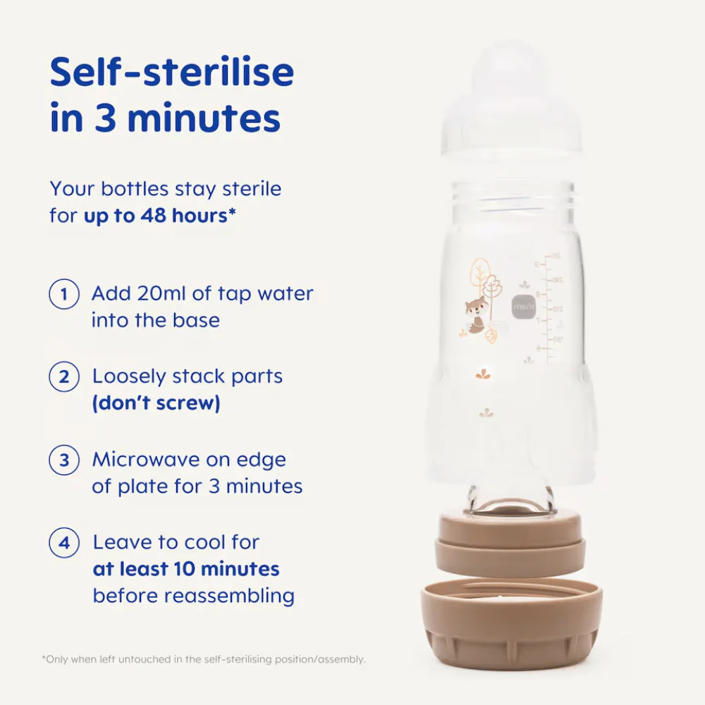 MAM Easy Start Anti-Colic Triple Pack Bottles 260ml 2+ Months - Image 3
