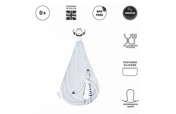 Matchstick Monkey Zippy Zebra Comforter and Soother - Image 2