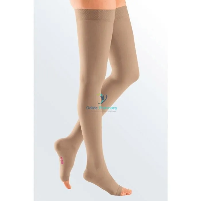 Medi Mediven Plus Class 3 Thigh Length Compression Stockings With Silicone Topband - 1 Pair (36-46mm Hg)