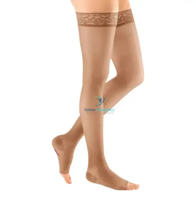 Medi Mediven Sheer and Soft Class 1 Thigh Length With Lace Topband - 1 Pair (20-30mm Hg) - Image 2