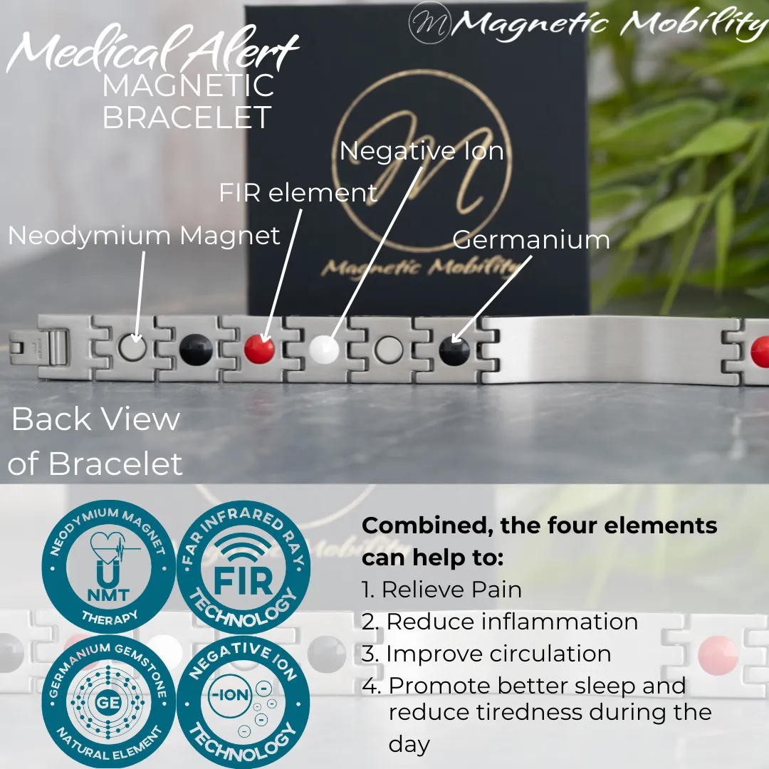 Medical Alert 4in1 Magnetic bracelet - Image 3
