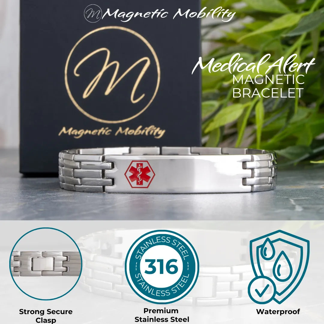 Medical Alert 4in1 Magnetic bracelet - Image 4