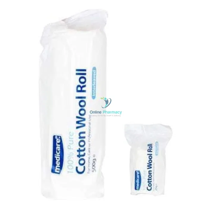 Medicare Cotton Wool Roll - 25g / 100g / 500g