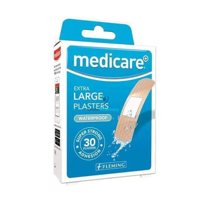 Medicare Extra Large Waterproof Plasters 30'S