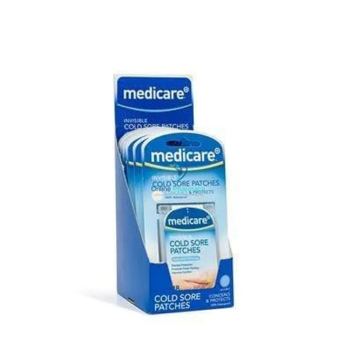 Medicare Invisible Cold Sore Patches - 18 Pack