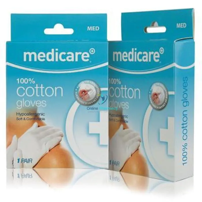 Medicare White Cotton Gloves - Image 2