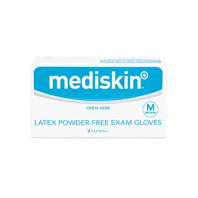 Mediskin Latex Powder Free Gloves 100 Pack - S/M/L/XL - Image 2