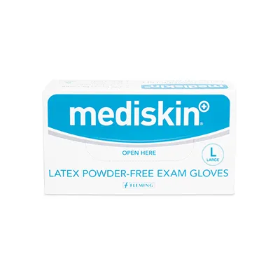 Mediskin Latex Powder Free Gloves 100 Pack - S/M/L/XL - Image 3