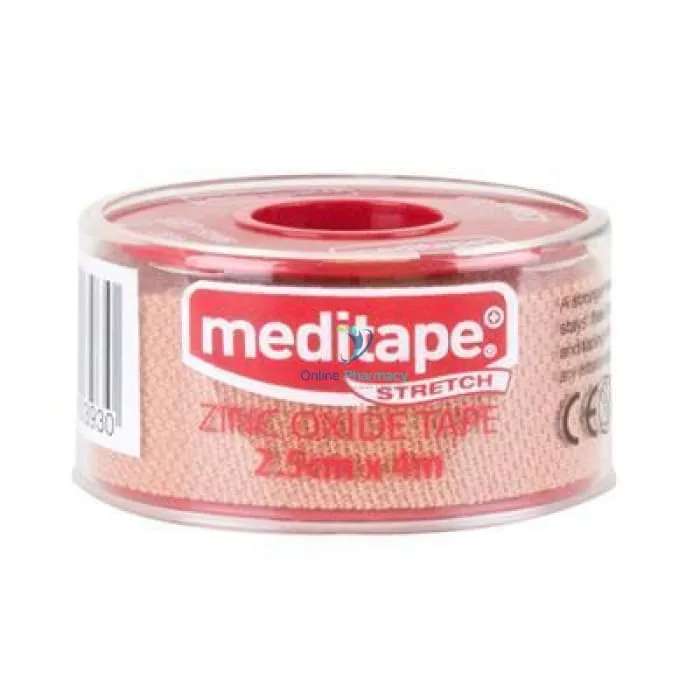 Meditape Zinc Oxide Stretch Tape 2.5cm x 4m