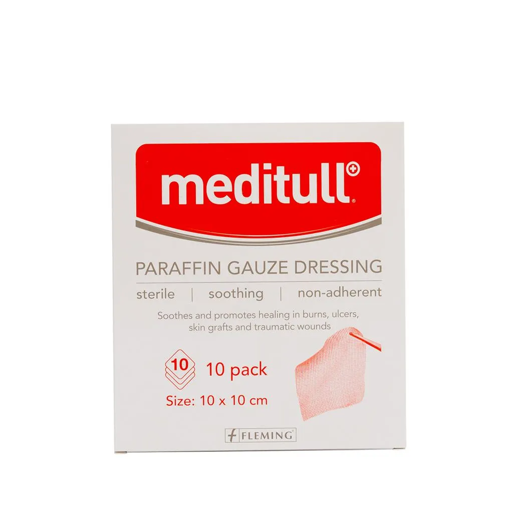 Meditull Paraffin Guaze Dressing - 10 Pack - Image 2