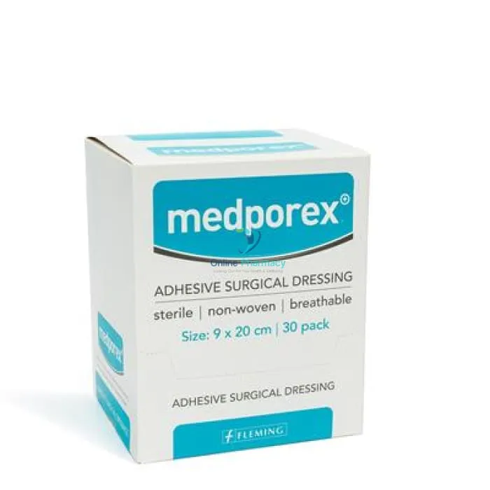 Medporex Adhesive Wound Dressing - 9cm x 20cm (Box of 30)