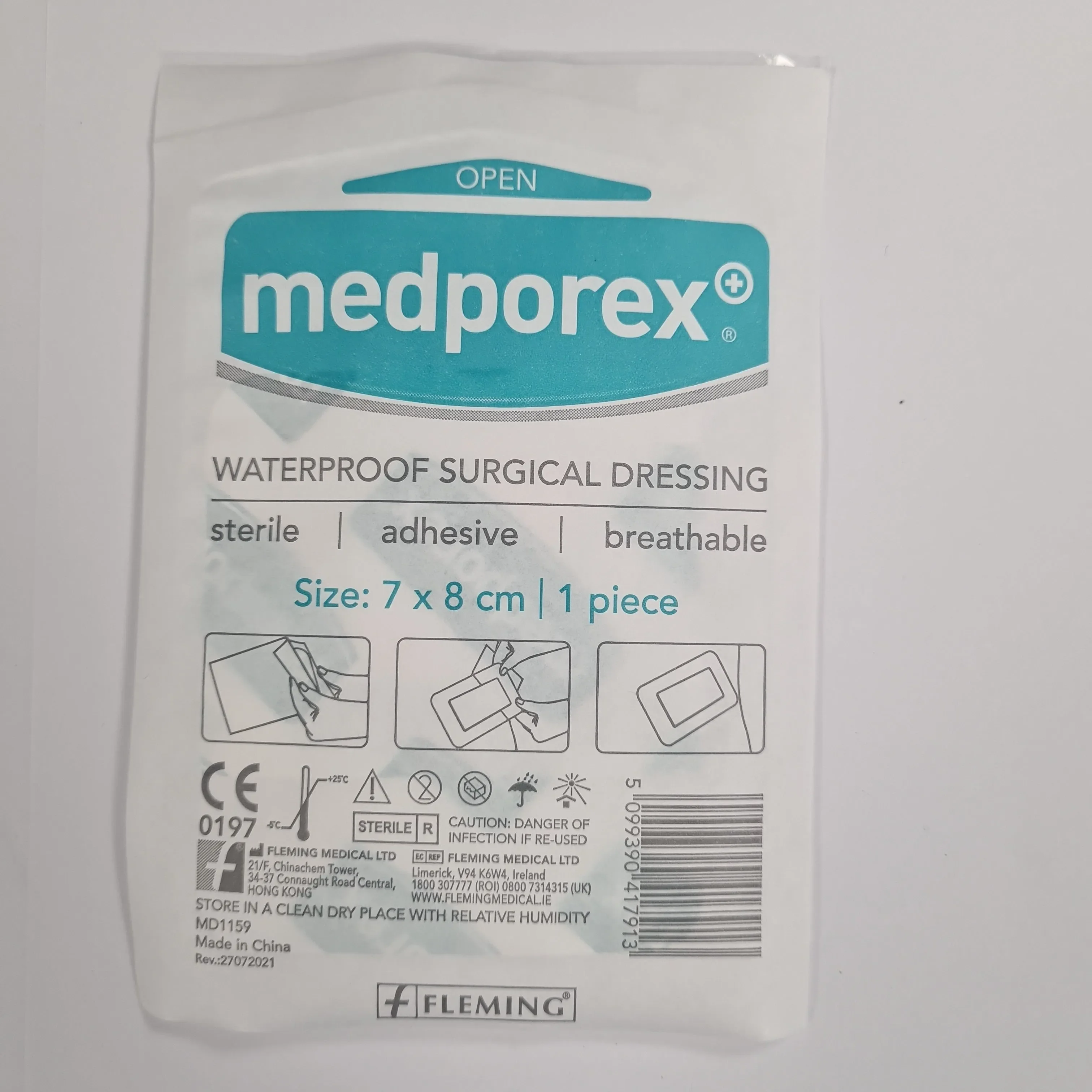 Medporex Waterproof Surgical Dressing (Sold Individually) - Various Sizes - Image 2
