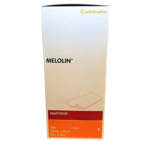 Melolin Non-Adhesive Wound Dressing 20cm x 10cm - 100 Pack