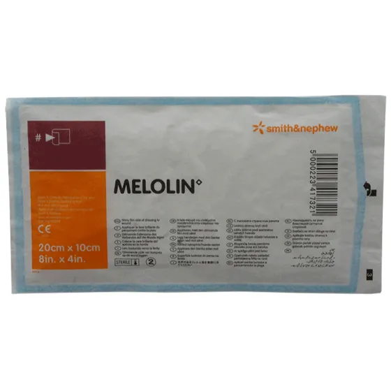 Melolin Non-Adhesive Wound Dressing 20cm x 10cm - 100 Pack - Image 2