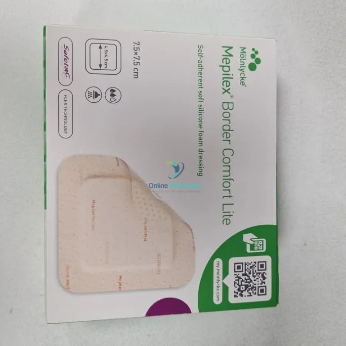 Mepilex Border Comfort Lite Dressing - 7.5cm x 7.5cm (10 Pack) - Image 3