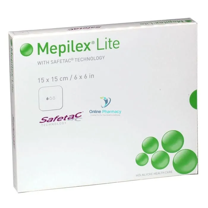 Mepilex Lite Dressing 15cm x 15cm - 5 Pack