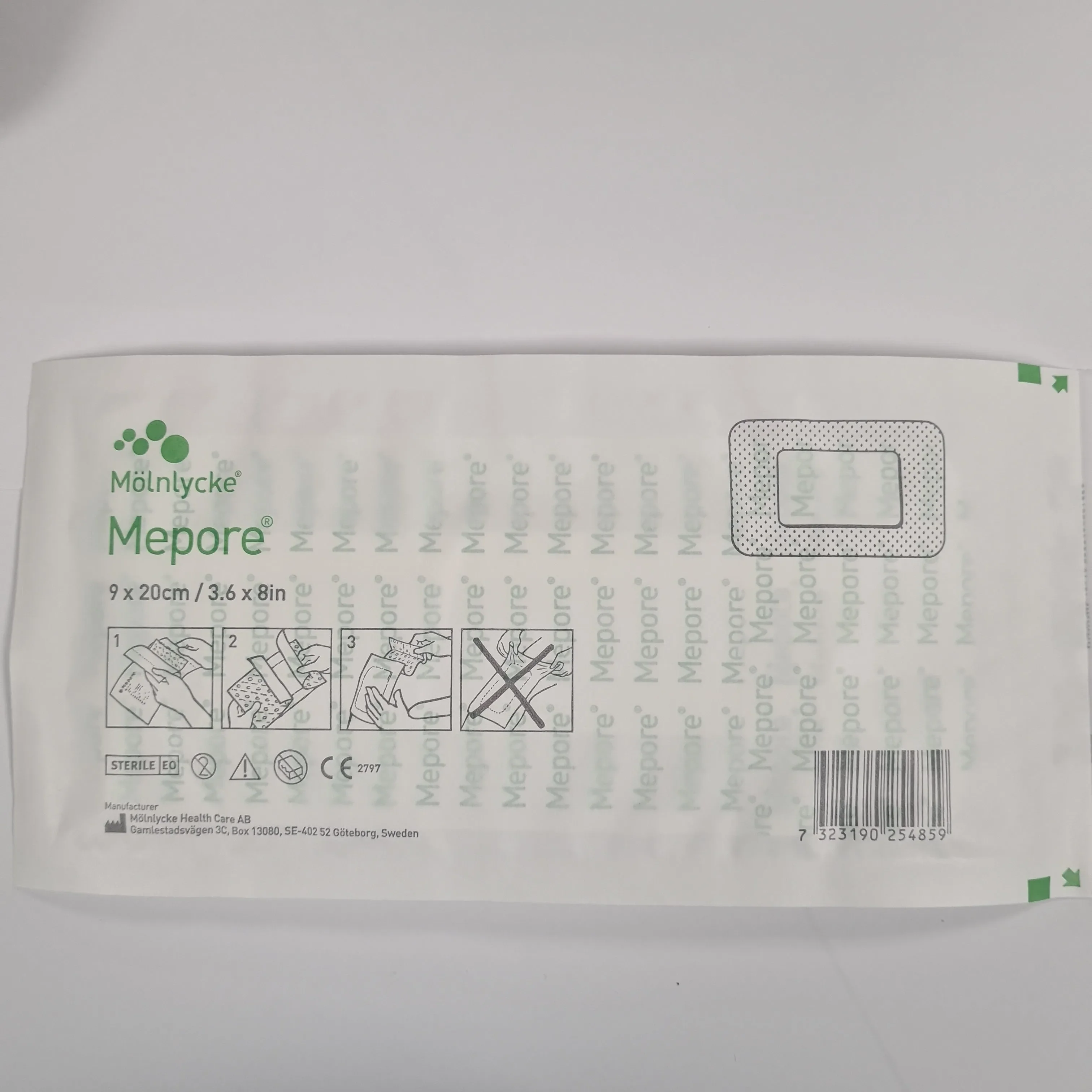 Mepore Adhesive Wound Dressing - 9cm x 20cm (Single Dressing)