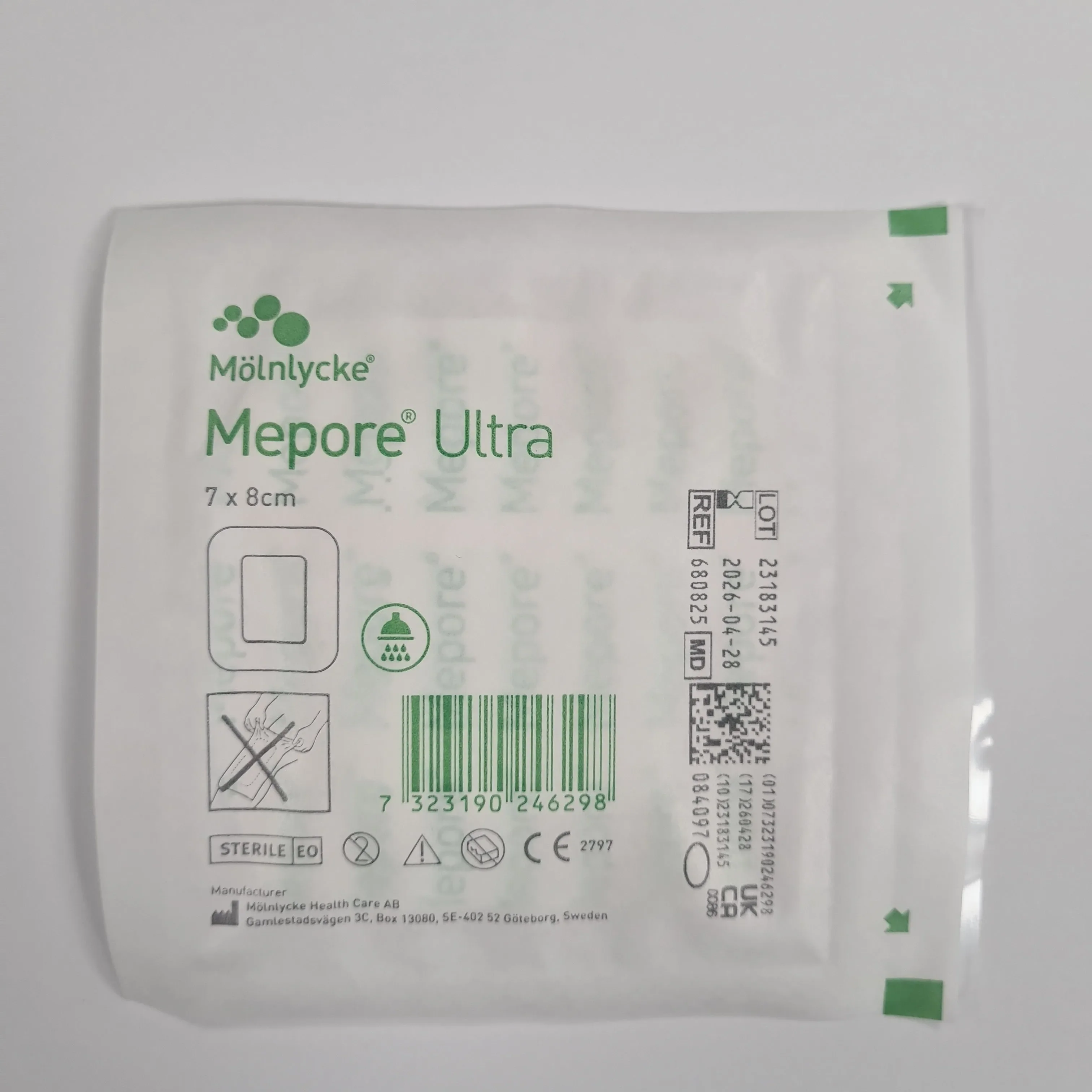 Mepore Ultra Waterproof Wound Dressing - 7cm x 8cm (Single Dressing)