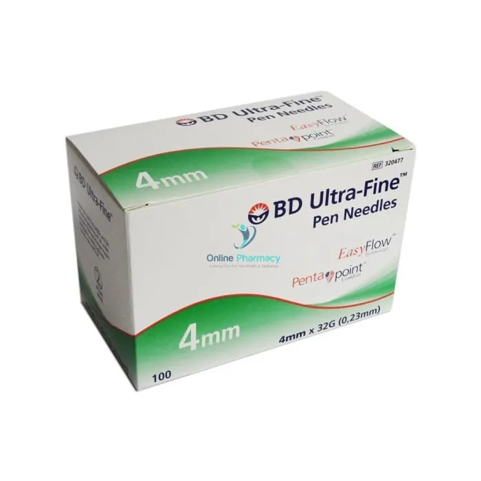 MicroFine 32G 4mm Needles 100 Pack