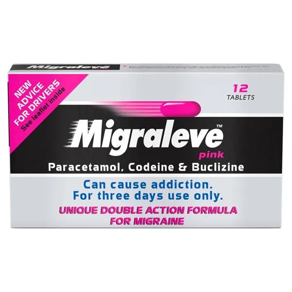 Migraleve Pink Migraine Tablets - 12 Tablets