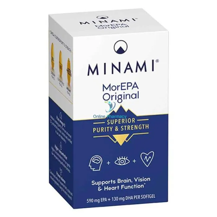 Minami MorEPA Omega 3 Fish Oil Softgels - 30/60 Pack