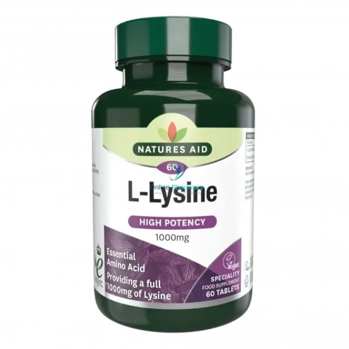 Natures Aid L-Lysine 1000mg - 60 Pack