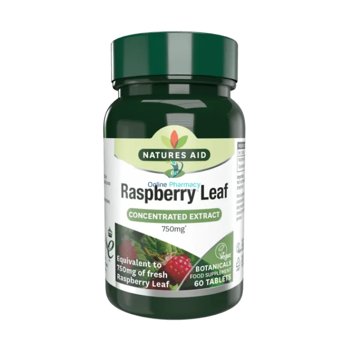 Natures Aid Raspberry Leaf - 60 Pack