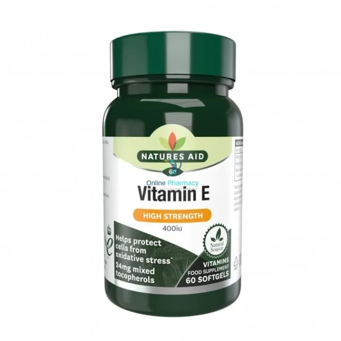 Natures Aid Vitamin E 400iu - 60 Pack