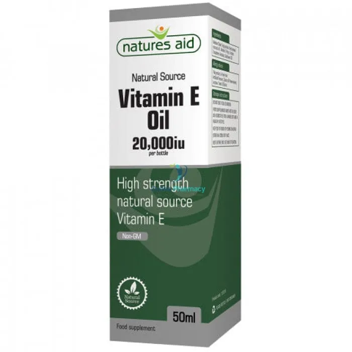 Natures Aid Vitamin E Oil 20,000iu - 50ml