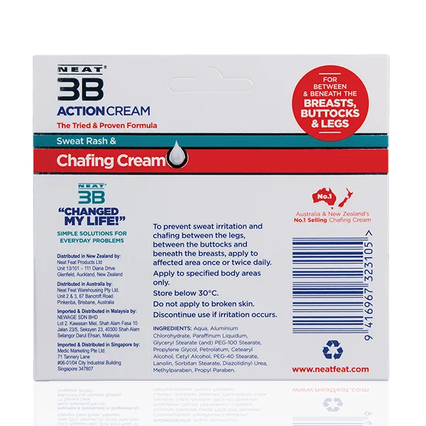 Neat 3B Action Cream 75g for Chafing and Sweat Rash - 75g - Image 5