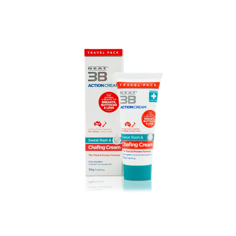 Neat 3B Action Cream Travel Pack for Chafing and Sweat Rash - 30g - Image 3