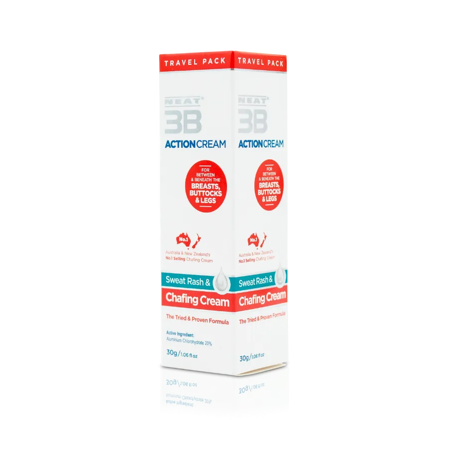 Neat 3B Action Cream Travel Pack for Chafing and Sweat Rash - 30g - Image 4