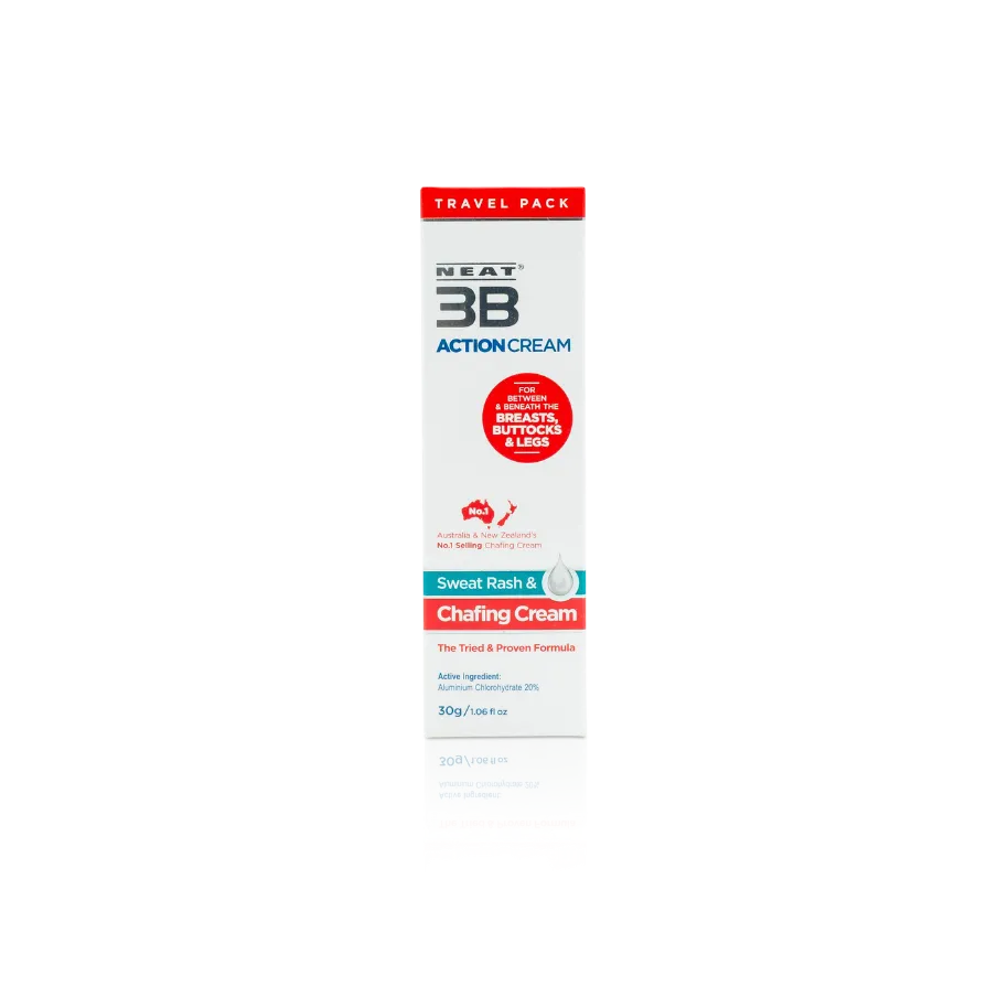 Neat 3B Action Cream Travel Pack for Chafing and Sweat Rash - 30g - Image 6