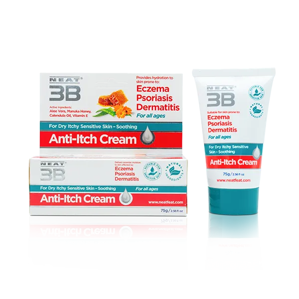 Neat 3B Anti-Itch Cream for Eczema, Psoriasis and Dermatitis - 75g