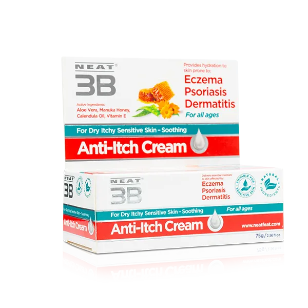 Neat 3B Anti-Itch Cream for Eczema, Psoriasis and Dermatitis - 75g - Image 2
