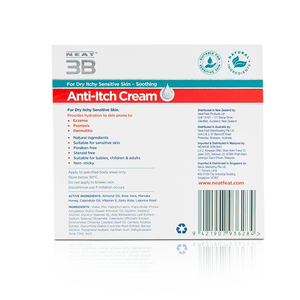 Neat 3B Anti-Itch Cream for Eczema, Psoriasis and Dermatitis - 75g - Image 5