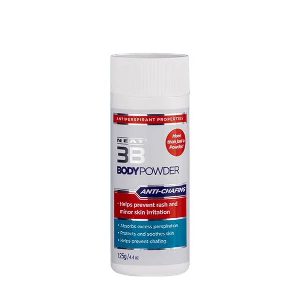 Neat Feat 3B Body Powder 125g to Prevent Skin Irritation and Reduce Perspiration